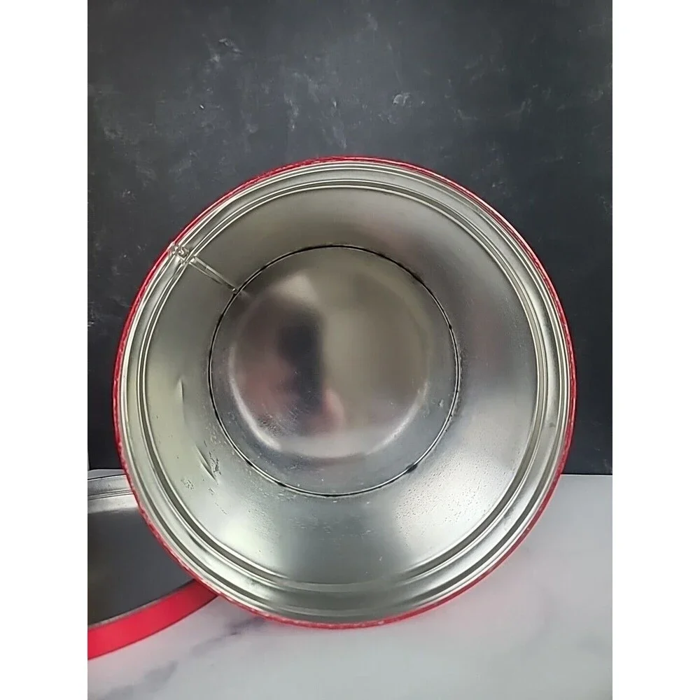 Vintage Empty Coca-Cola Santa Tin Large